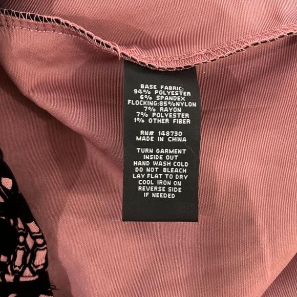 NWT Beige by ECI Mauve Pink Black Three Quarter Sleeve Sheath Dress Size 8 - Picture 6 of 11